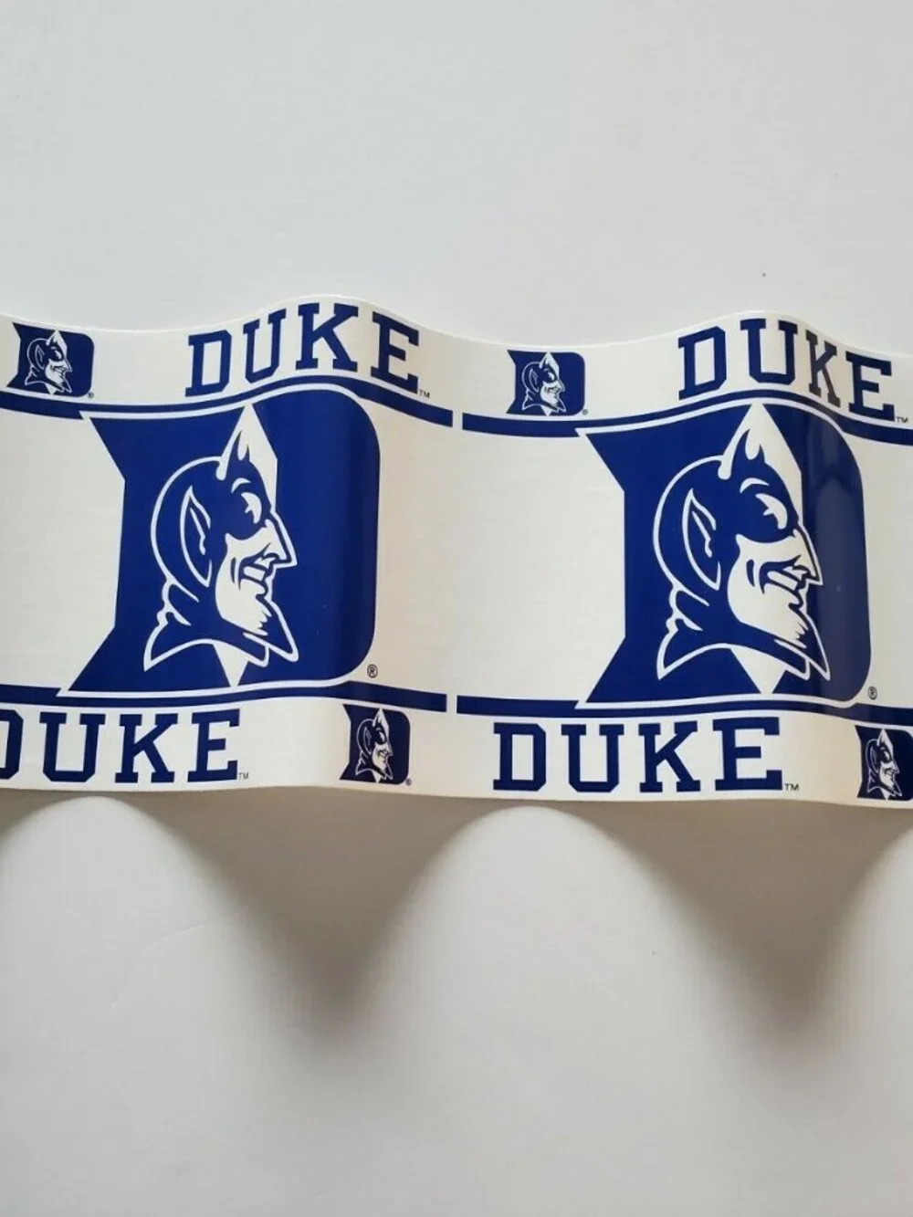 DUKE BLUE DEVILS NCAA PEEL & STICK WALLPAPER BORDER. NEW
